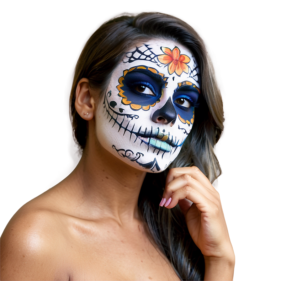 Day Of The Dead Makeup Tutorial Png 06112024 PNG