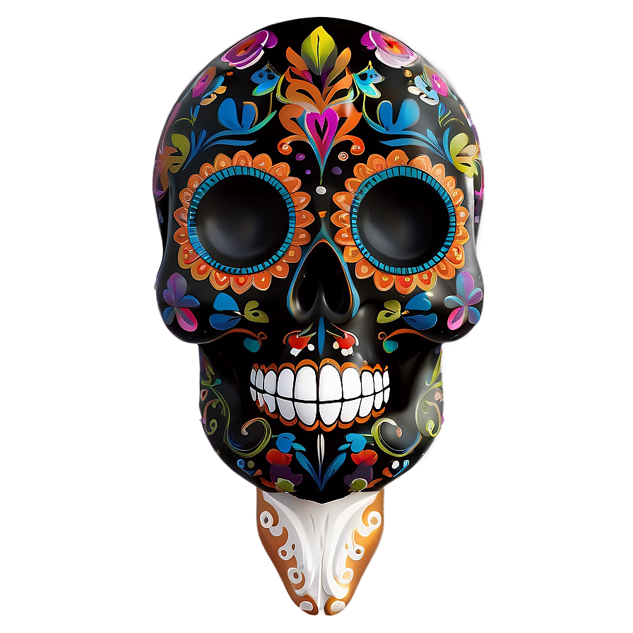 Day Of The Dead Skull Art Png Yum PNG