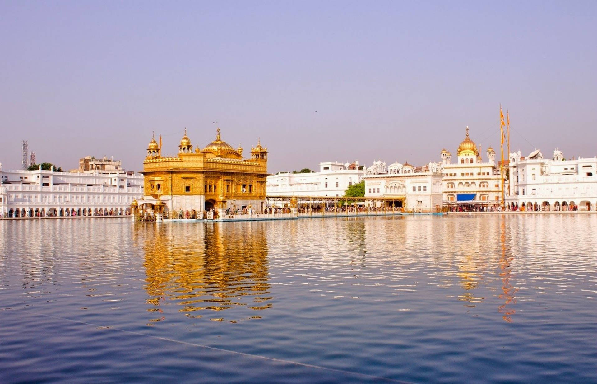 Daylight Over Akal Takht And Golden Temple HD Wallpaper