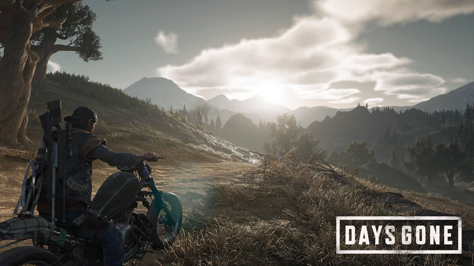 Ride over the mountains with the power of your bike in Days Gone Wallpaper