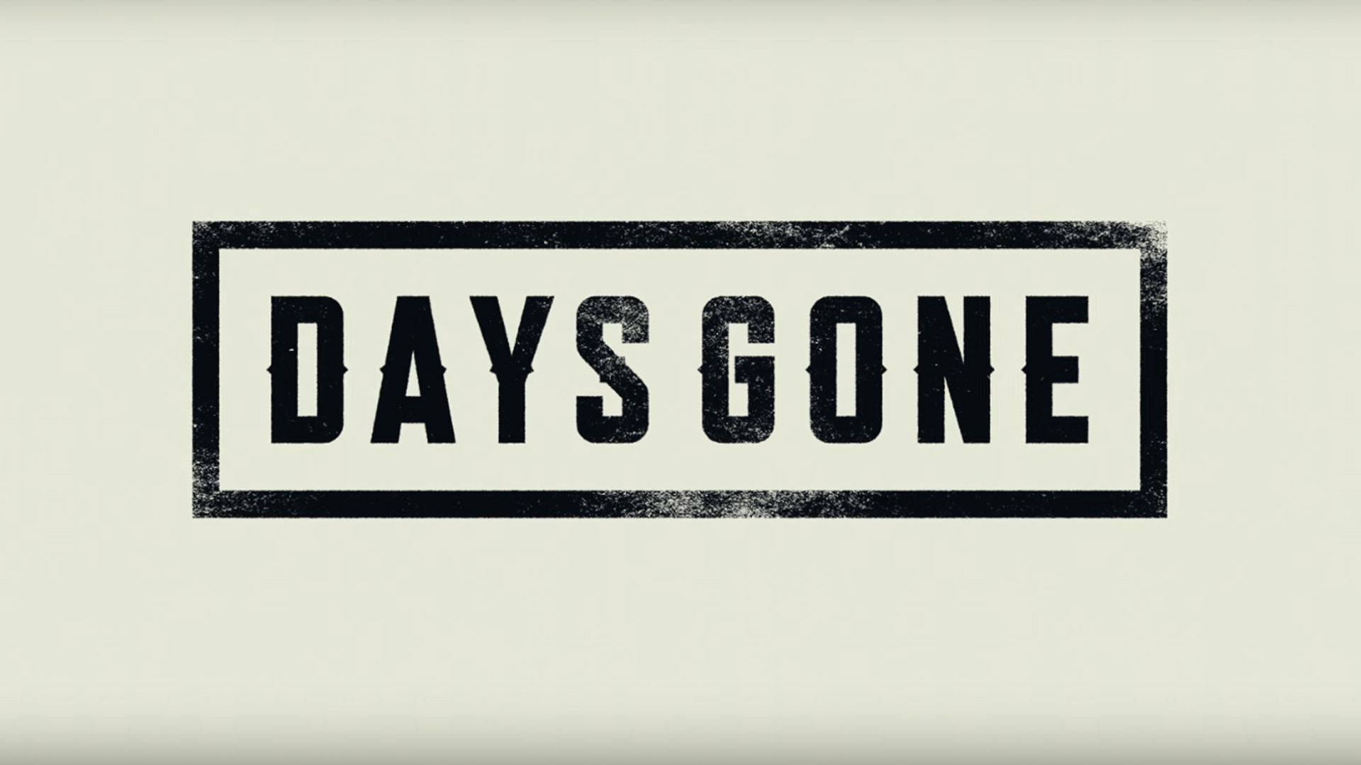 Days Gone Logo In Gray Wallpaper