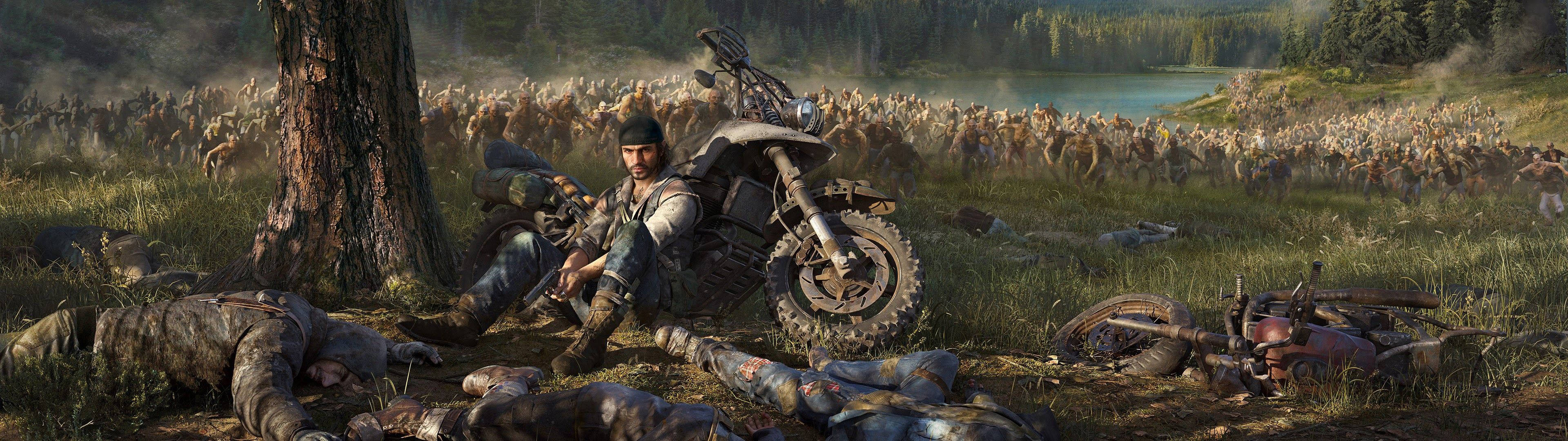 Survive a Zombie-infested Wasteland in Days Gone Wallpaper