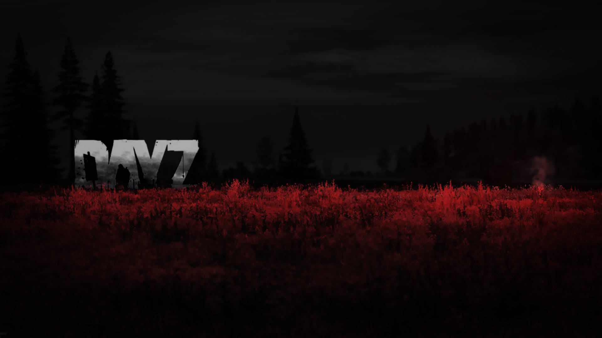 DayZ Black And Red Landscape Wallpaper