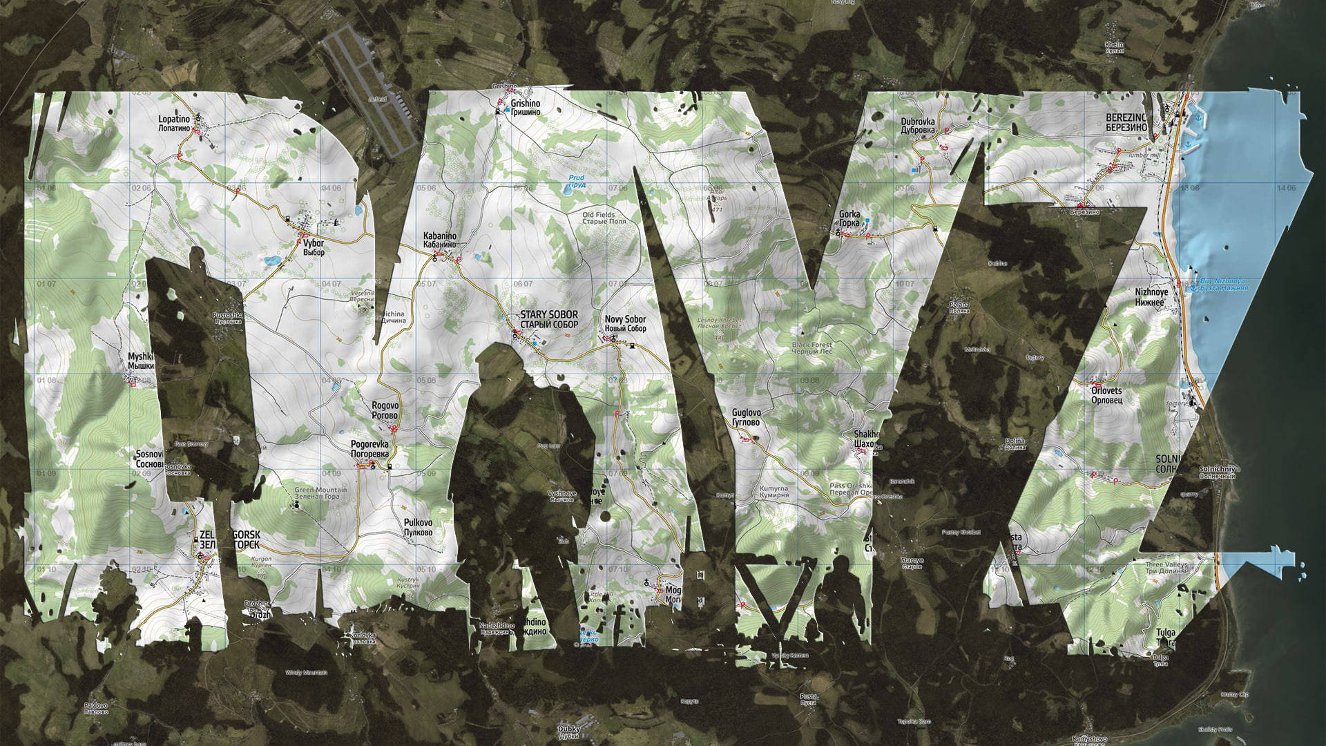 Dayz Desktop Map Typography Wallpaper
