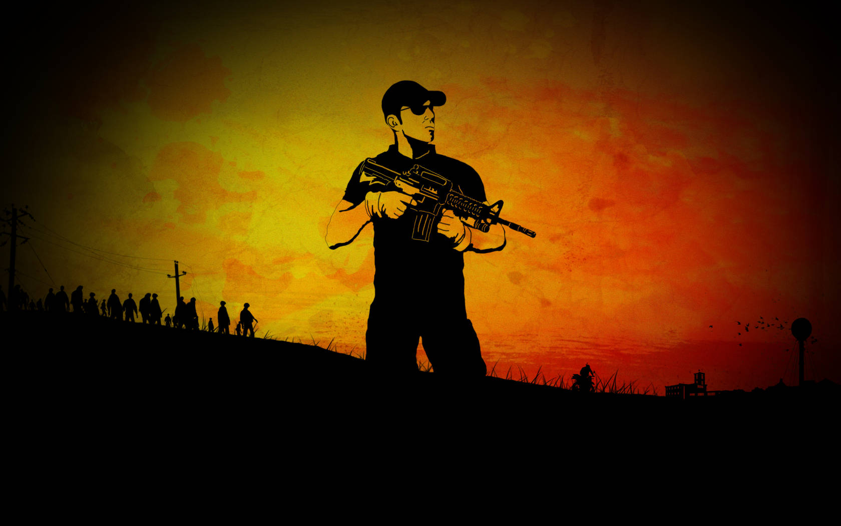Dayz Standing Man Silhouette Picture