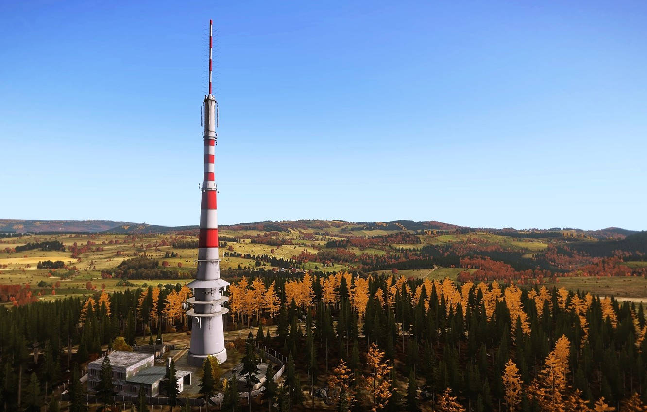 DayZ Tower And Landscape Wallpaper