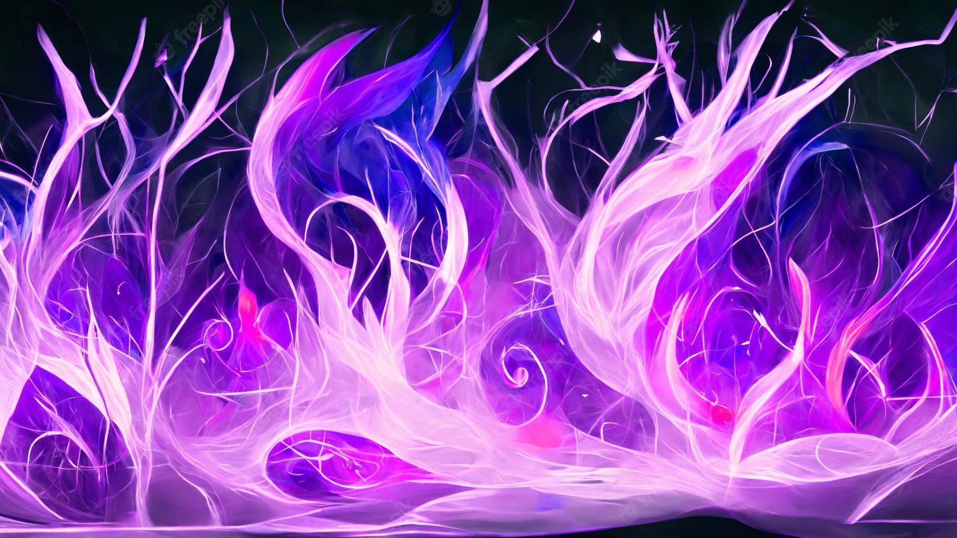 Dazzling Display Of Purple Fire Wallpaper