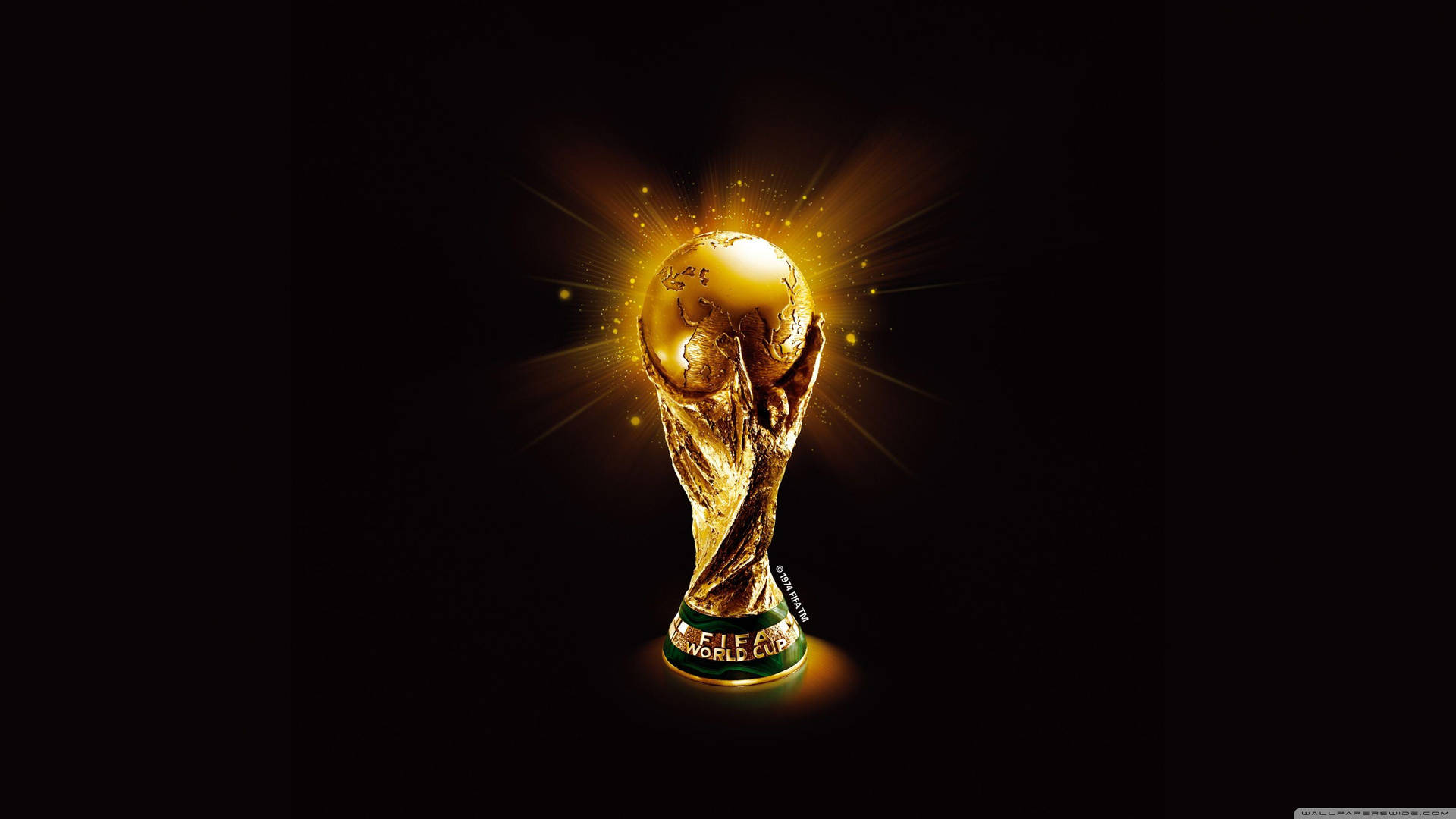 The Glittering Prize: The FIFA World Cup 2022 Trophy Wallpaper