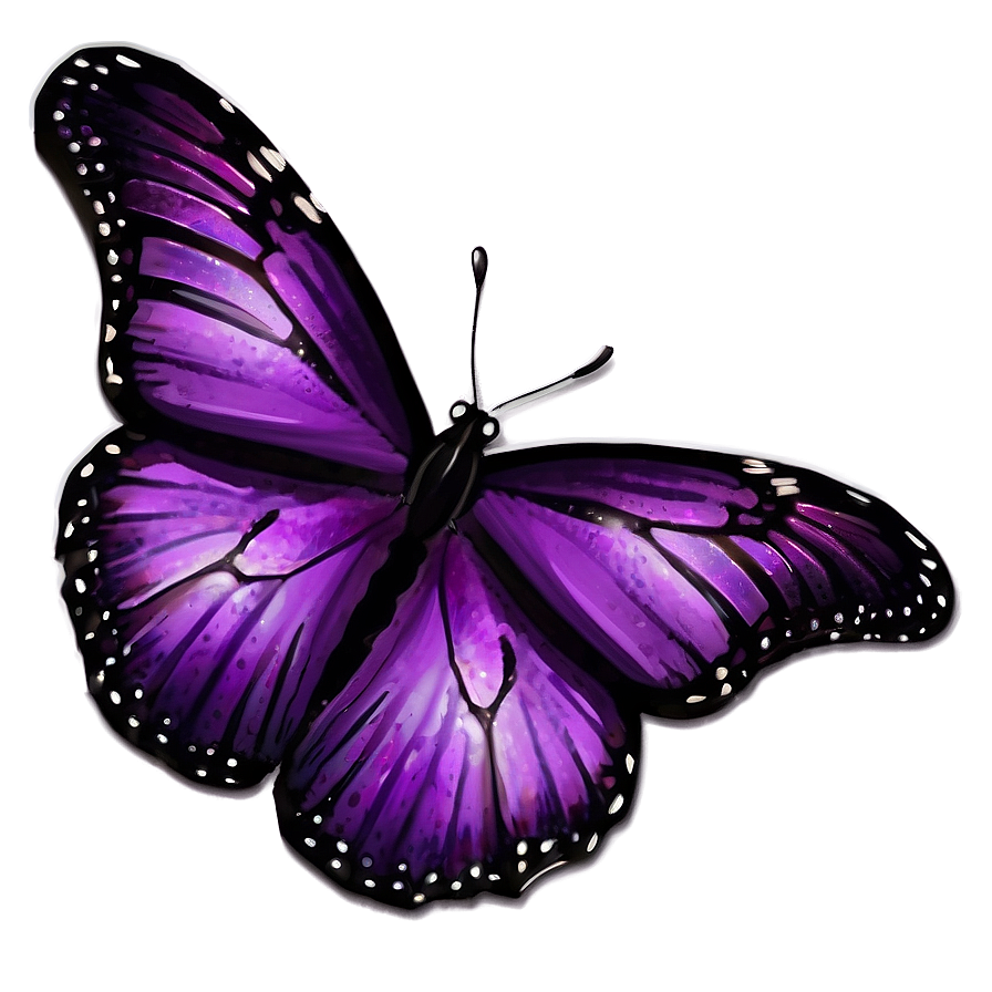 Dazzling Purple Butterfly Png Bvh PNG