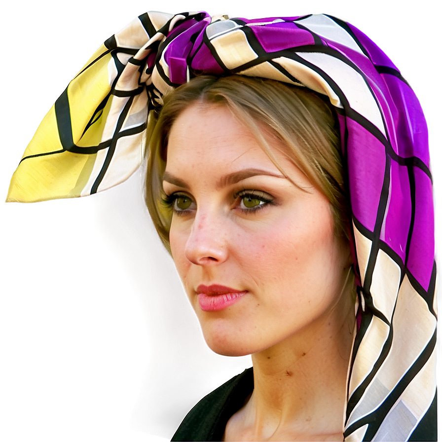 Dazzling Silk Headscarf Png Kly PNG