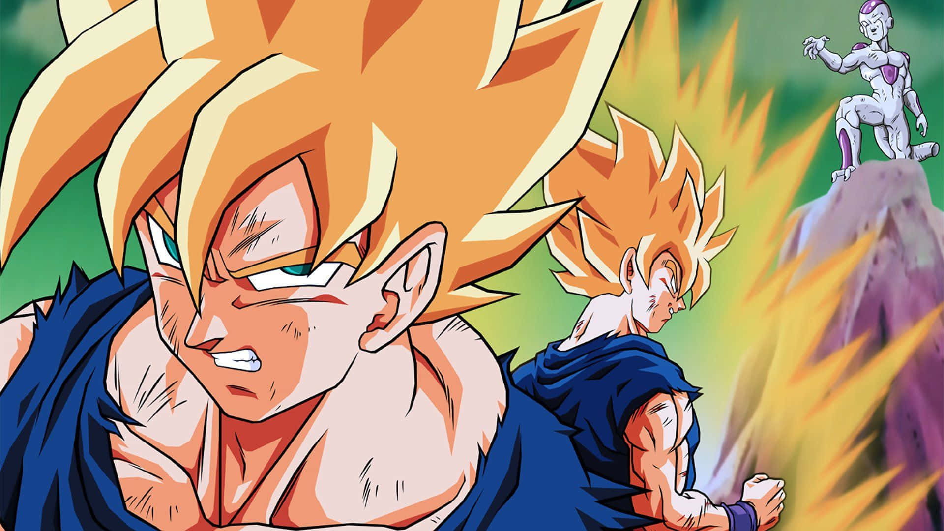 Dragon Ball Z fans will love this action packed wall paper!