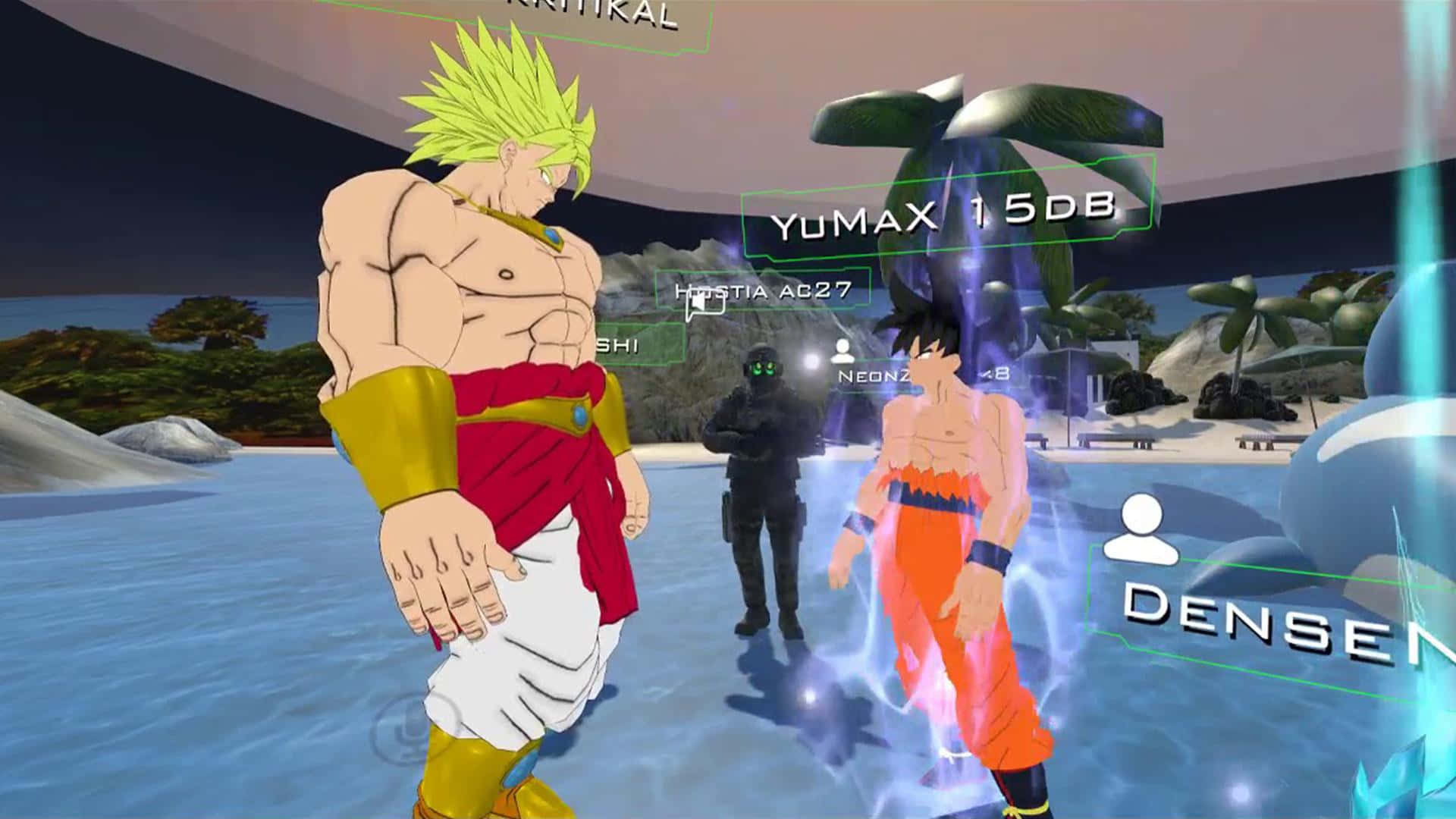 Explore the virtual world of DBZ in the latest action-packed video games Wallpaper