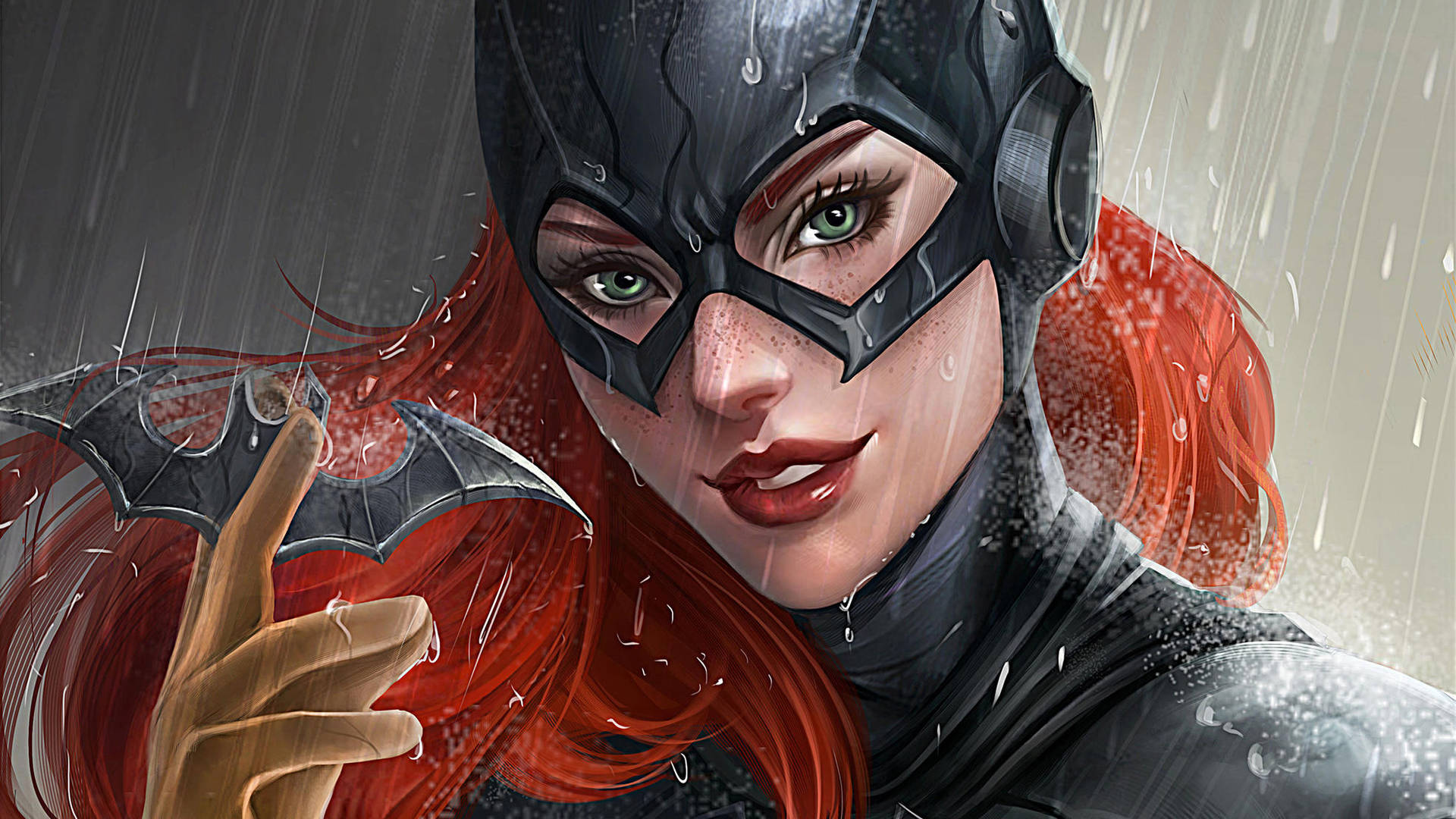 Dc Batgirl Holding Superhero Weapon Wallpaper