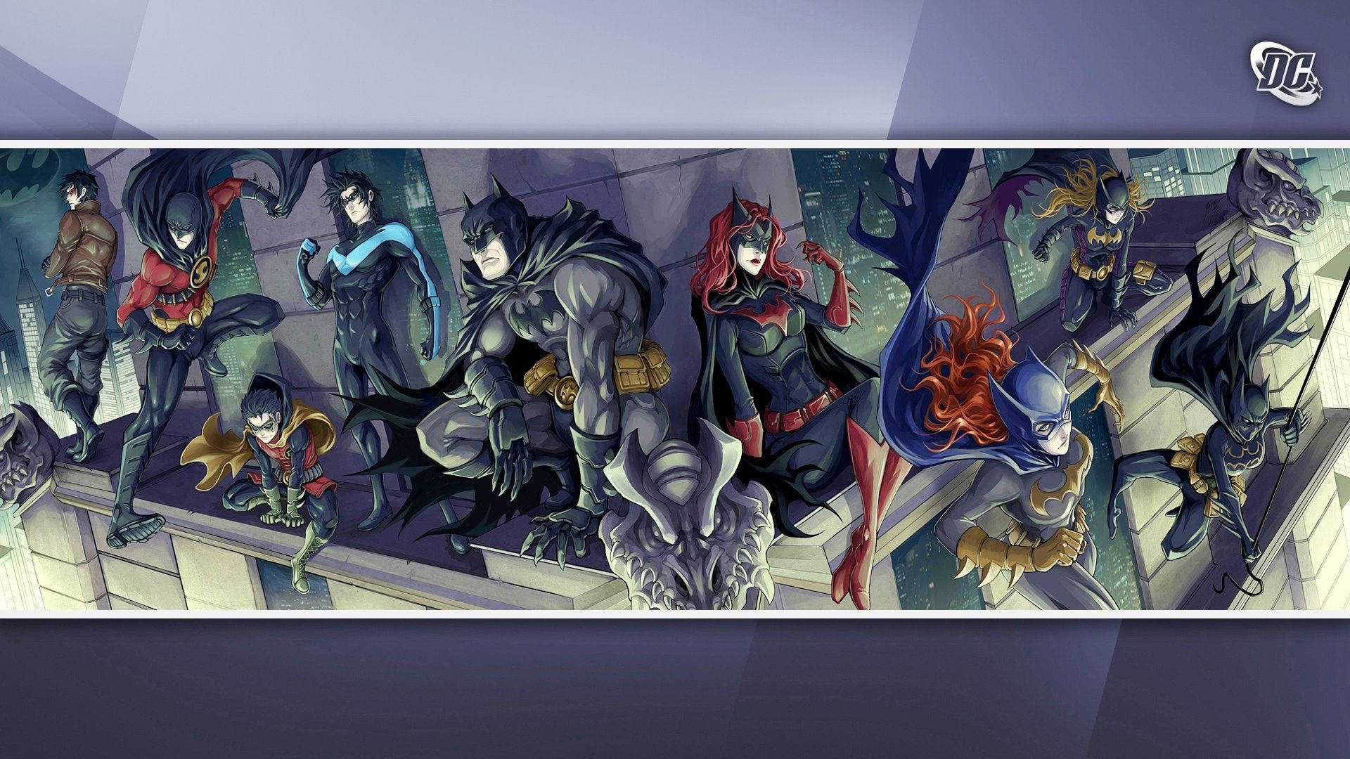 DC Characters With Nightwing Wallpaper