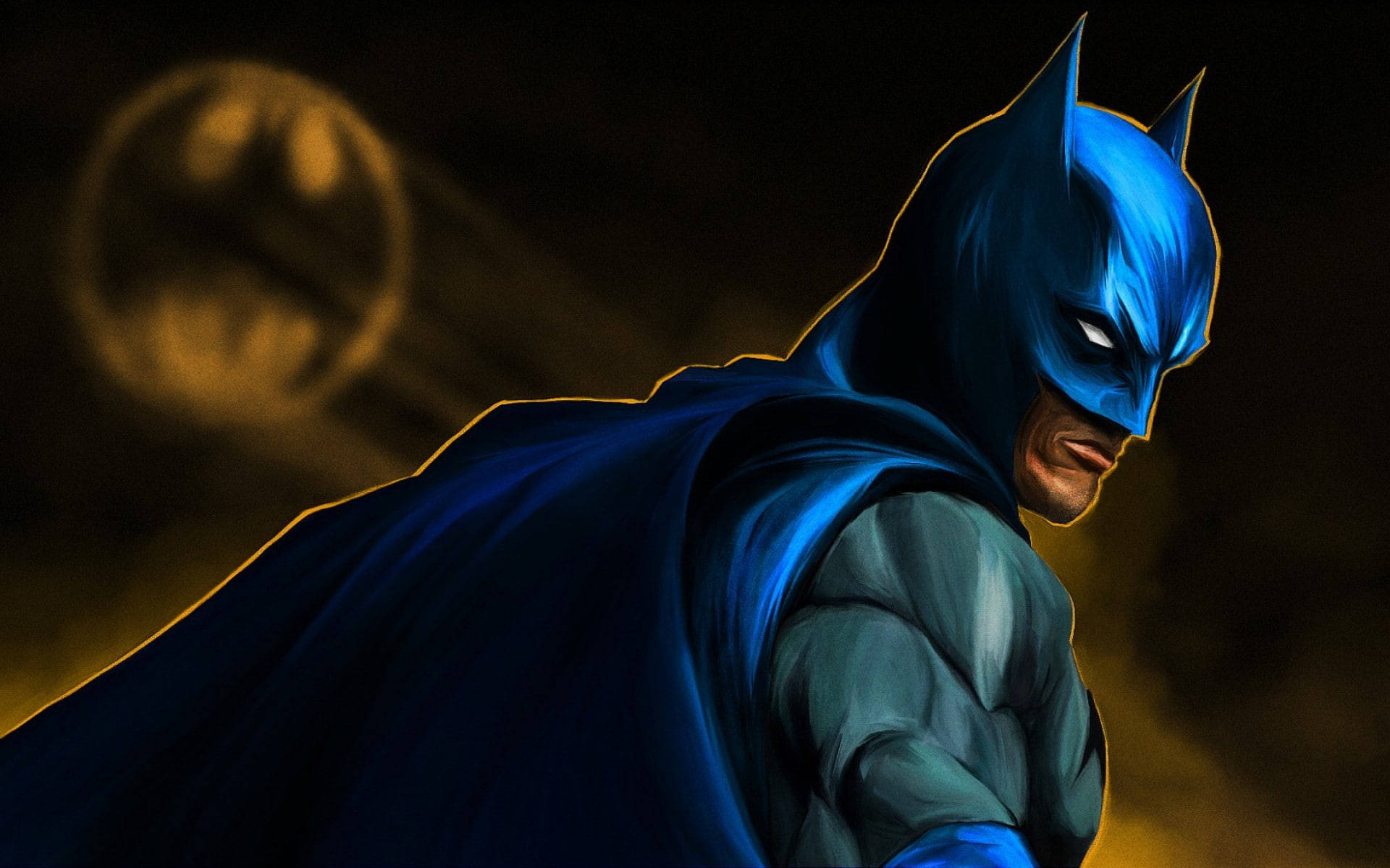 Dc Comics Batman Blue Wallpaper