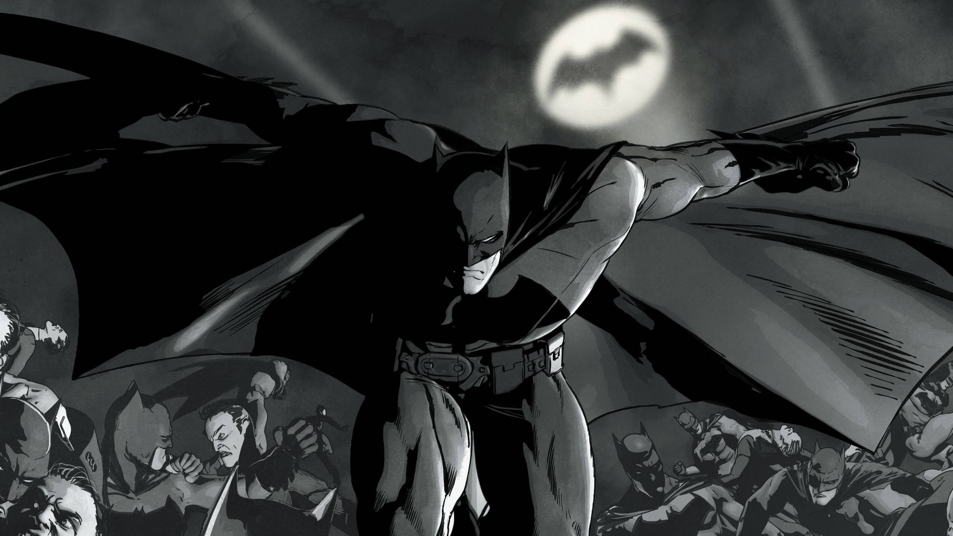 Dc Comics Batman Grayscale Wallpaper