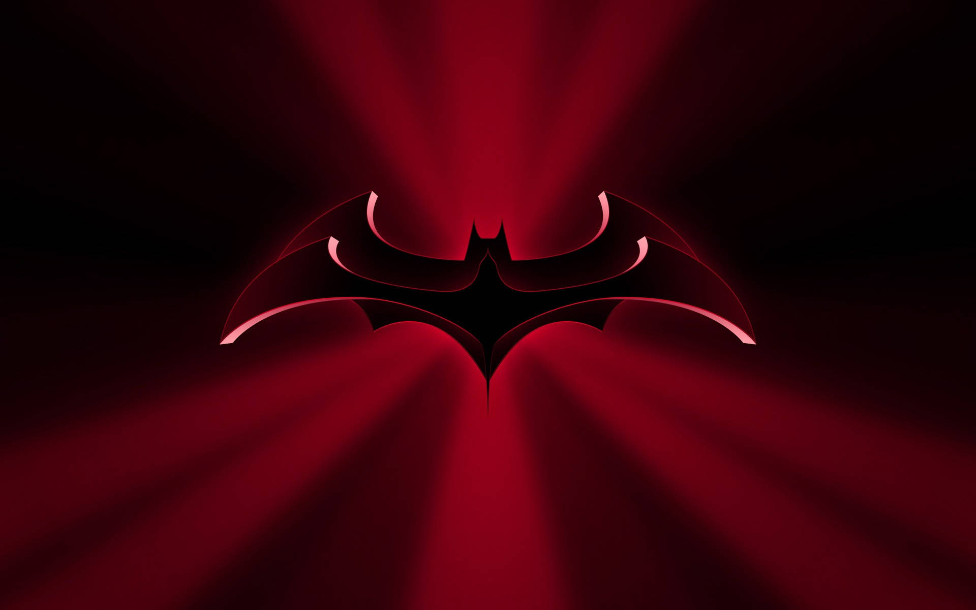 DC Comics Batman Logo In Red Wallpaper