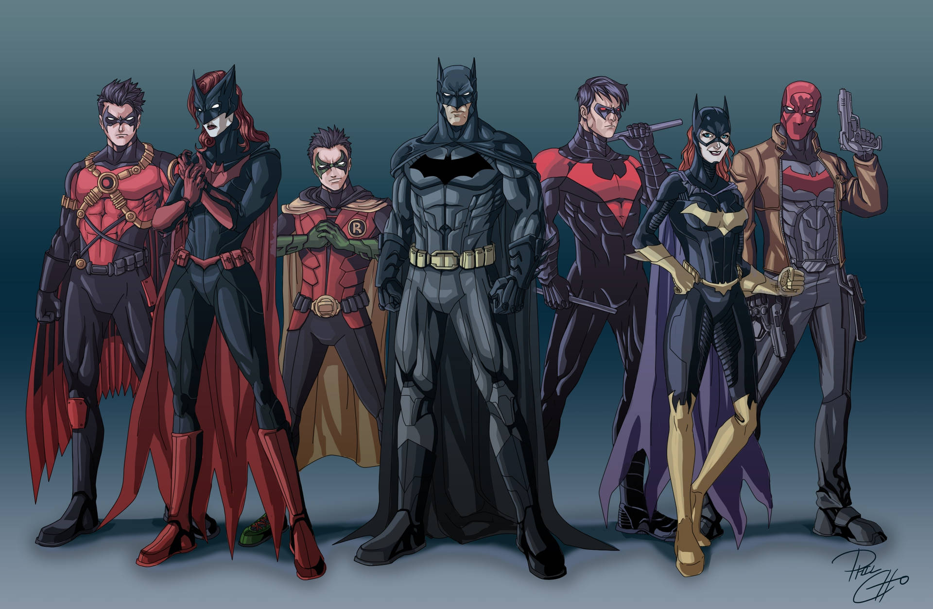 DC Comics The Bat Family Wallpaper