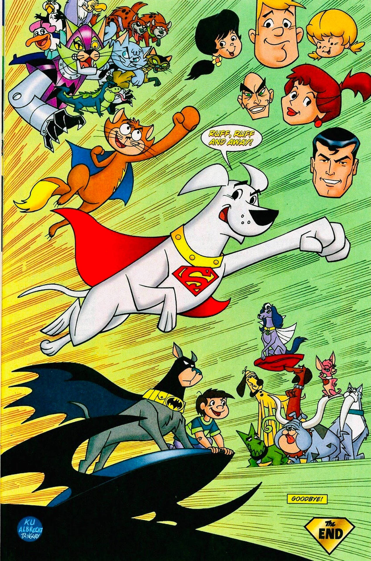 DC League Of Super Pets Comic Art Wallpaper
