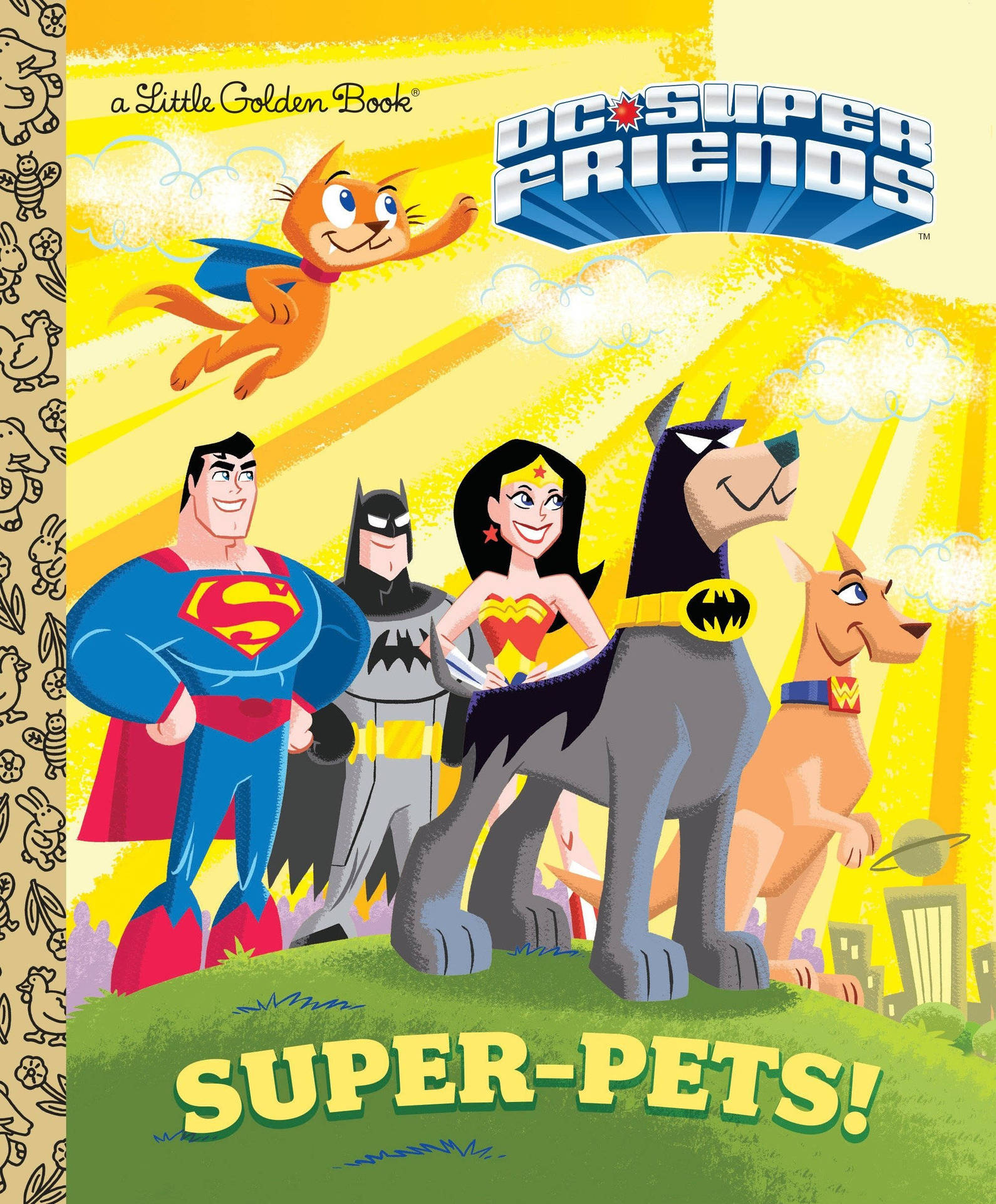 DC League Of Super Pets Poster Tapet: Fremhæv dine yndlingshelte fra DC Comics' 'League of Super Pets' med dette fantastiske poster tapet. Wallpaper