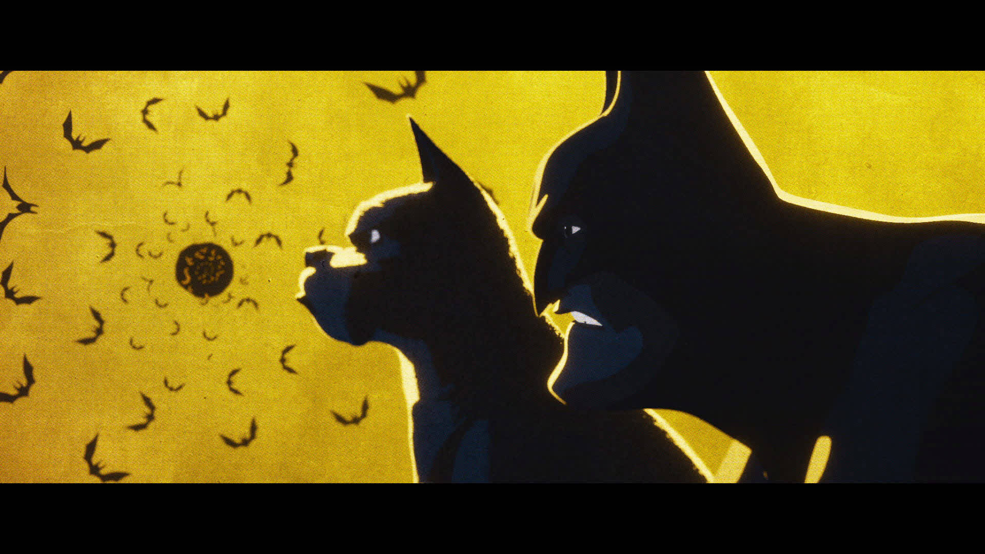 DC Liga af Superpirer Silhuet viser smukke silhuetter af de superhelt hunde og katte. Wallpaper