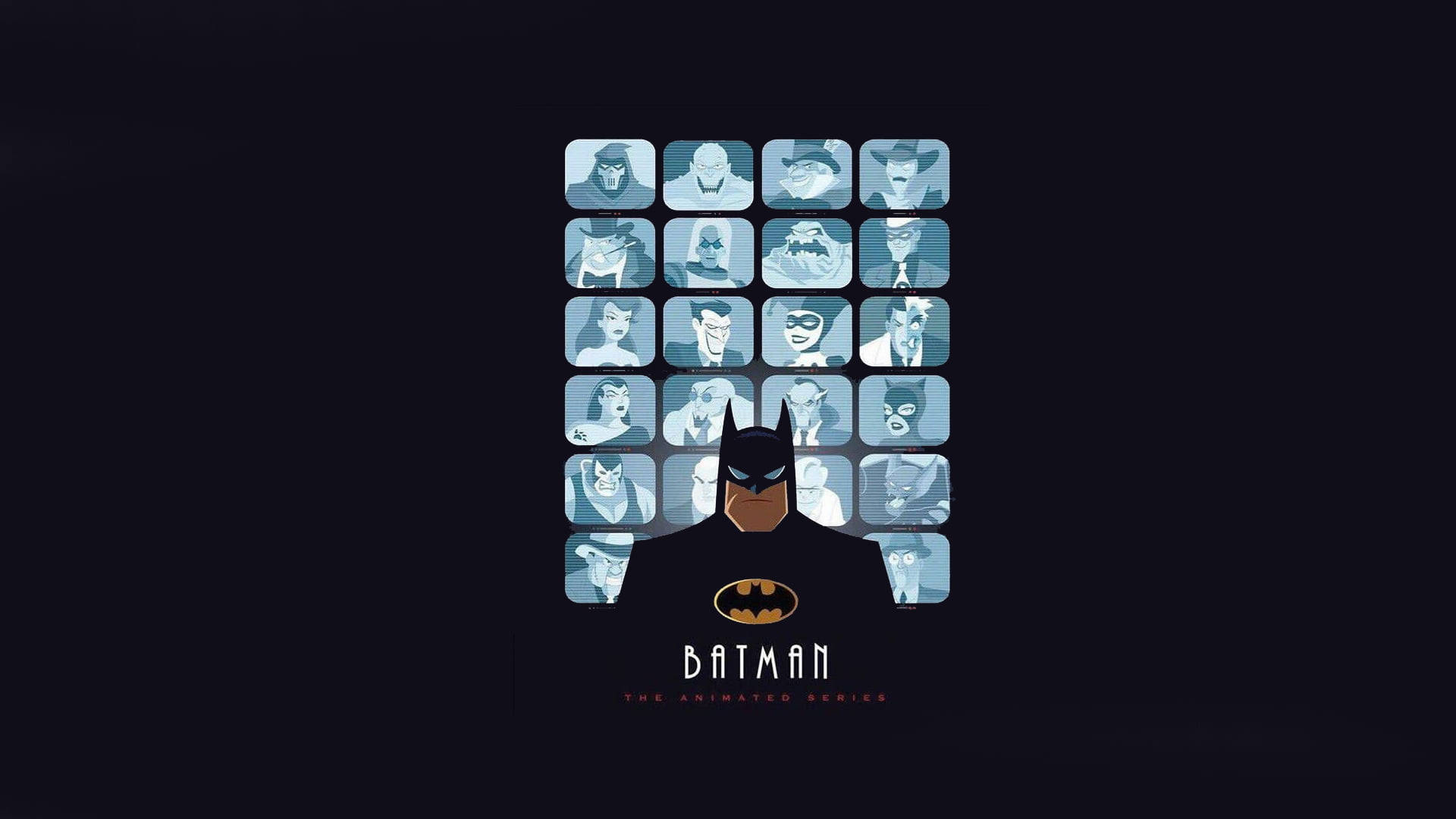 DC Superhelte Batman Animeret Serie Tapet Wallpaper