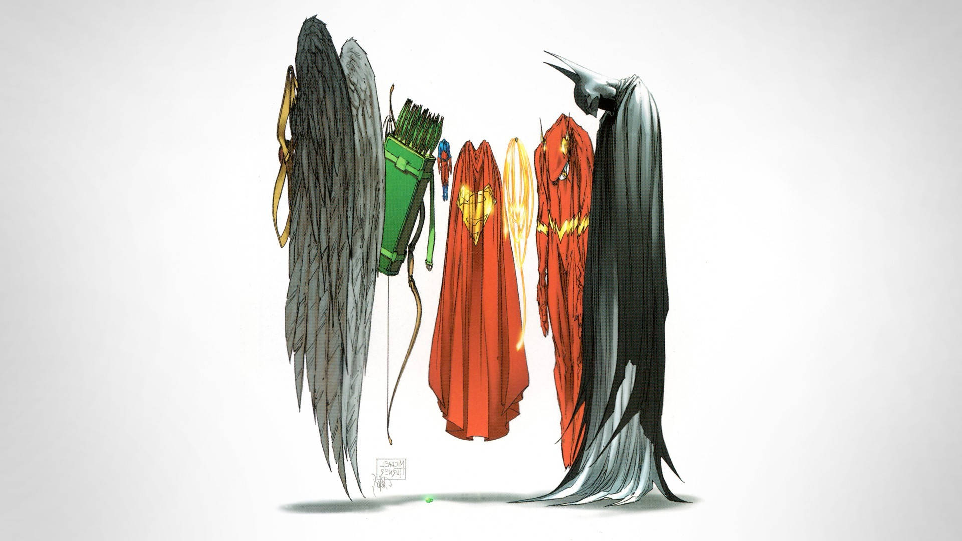 DC Superheroes Costumes Wallpaper