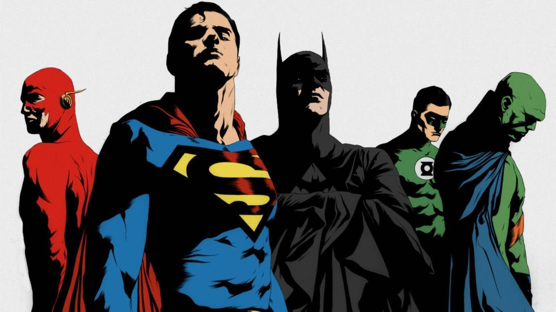 DC Superheroes Digital Art Wallpaper