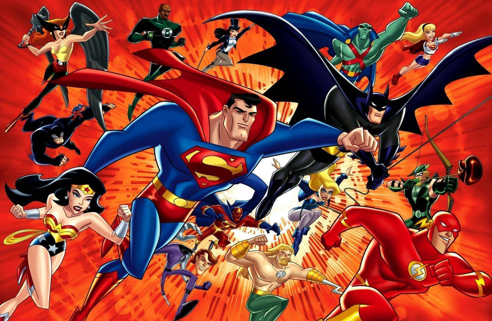 DC Superheroes In The Sun Wallpaper