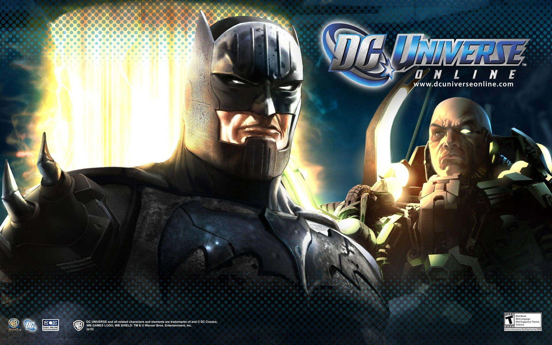 Schermodi Caricamento Di Dc Universe Online Batman Lex Luthor Sfondo