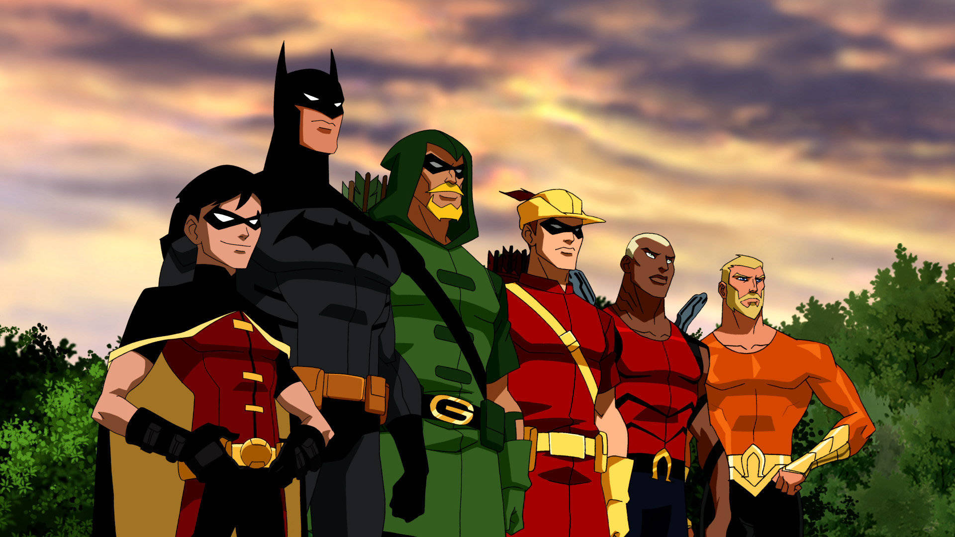DC Universe Young Justice animationer tapet Wallpaper