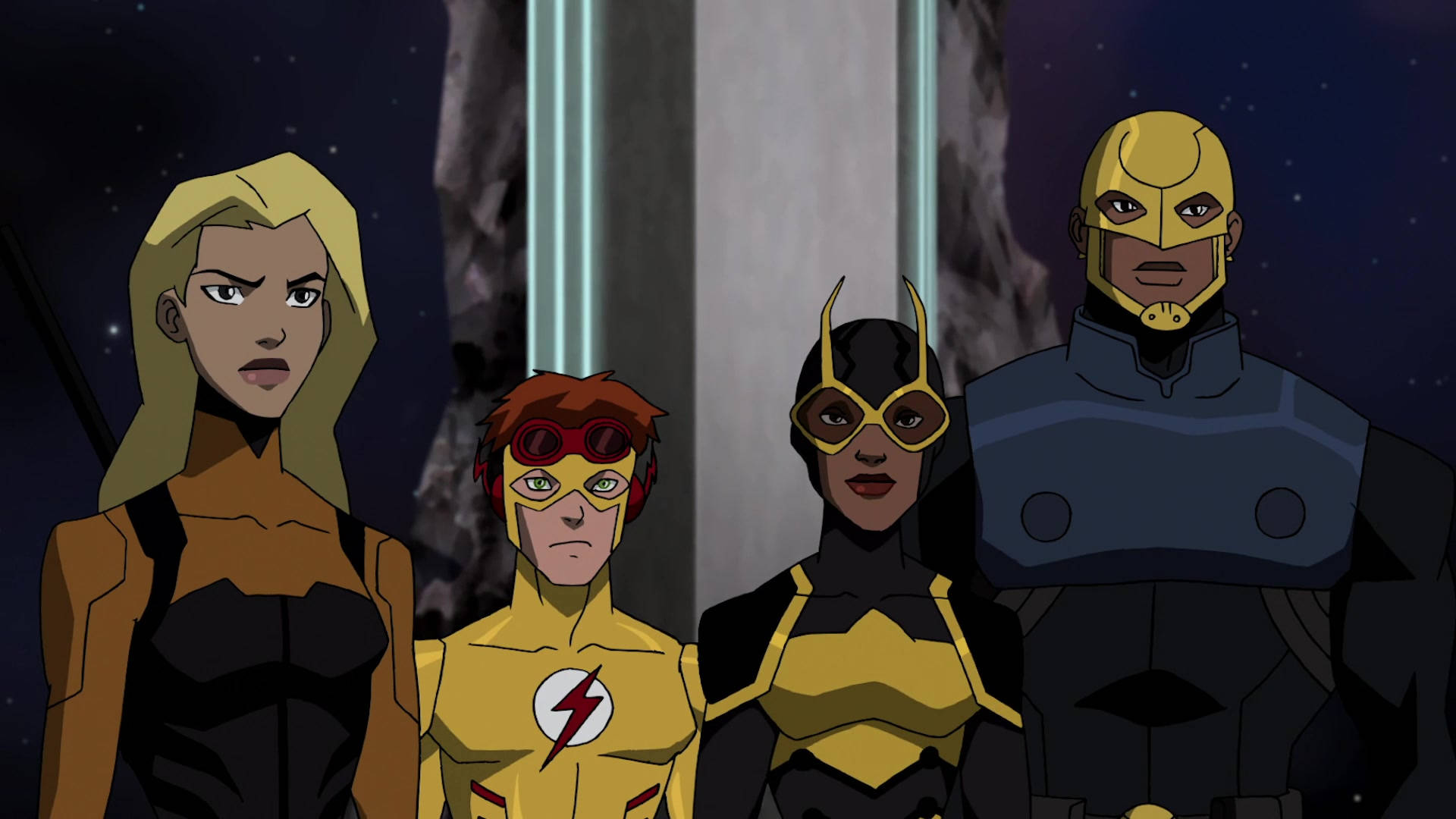 DC Young Justice Scene Wallpaper