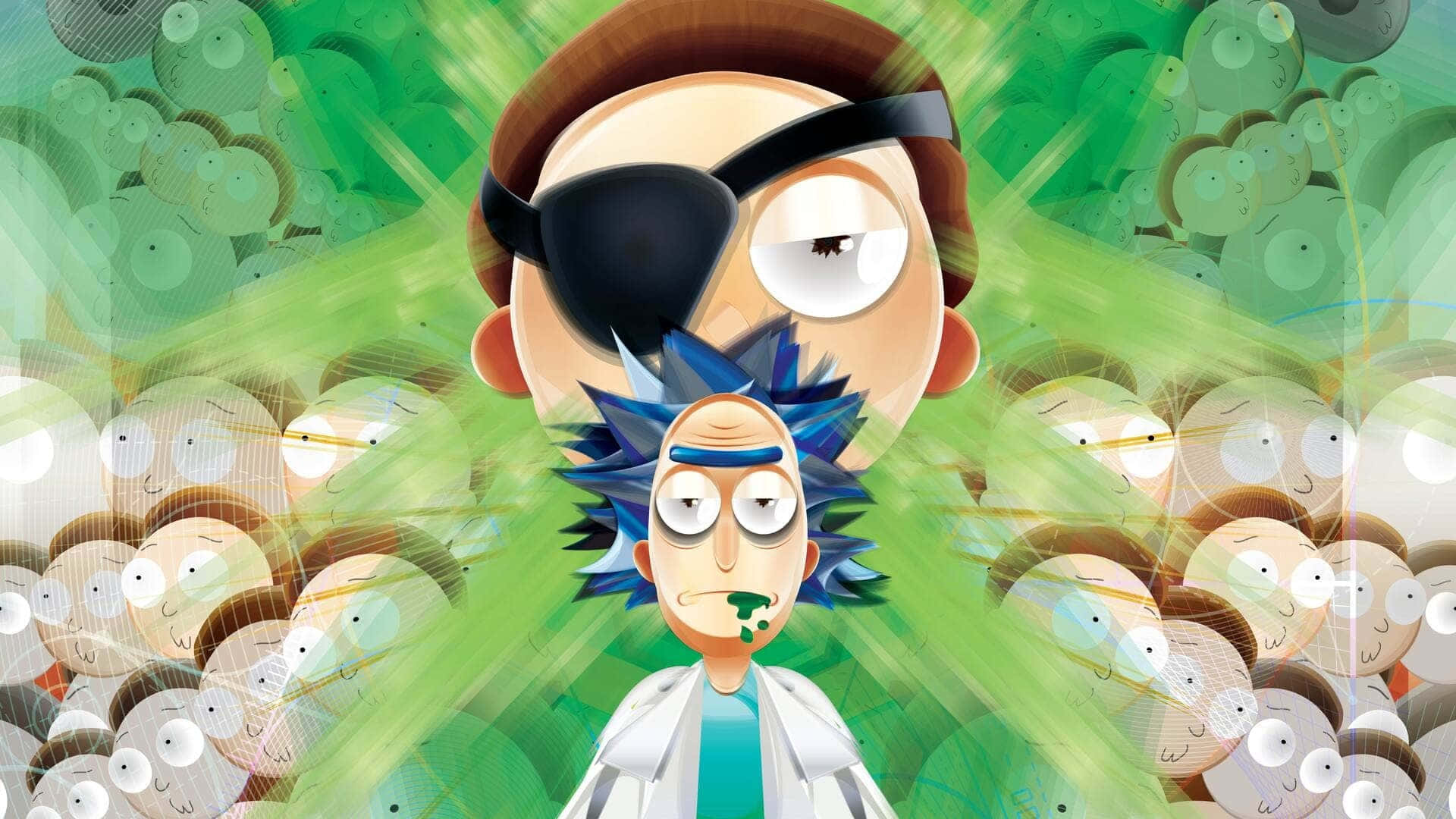 De Meesterbrein Stijgt - Evil Morty Wallpaper In Hoge Resolutie Achtergrond