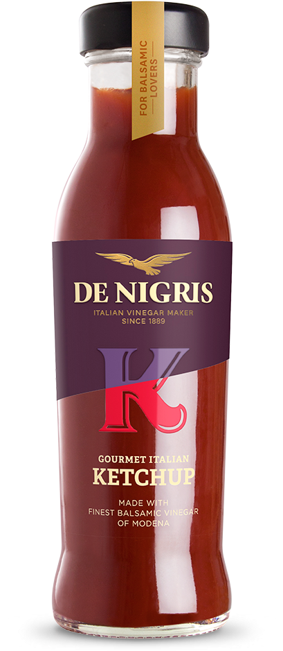 De Nigris Gourmet Italian Ketchup Bottle PNG
