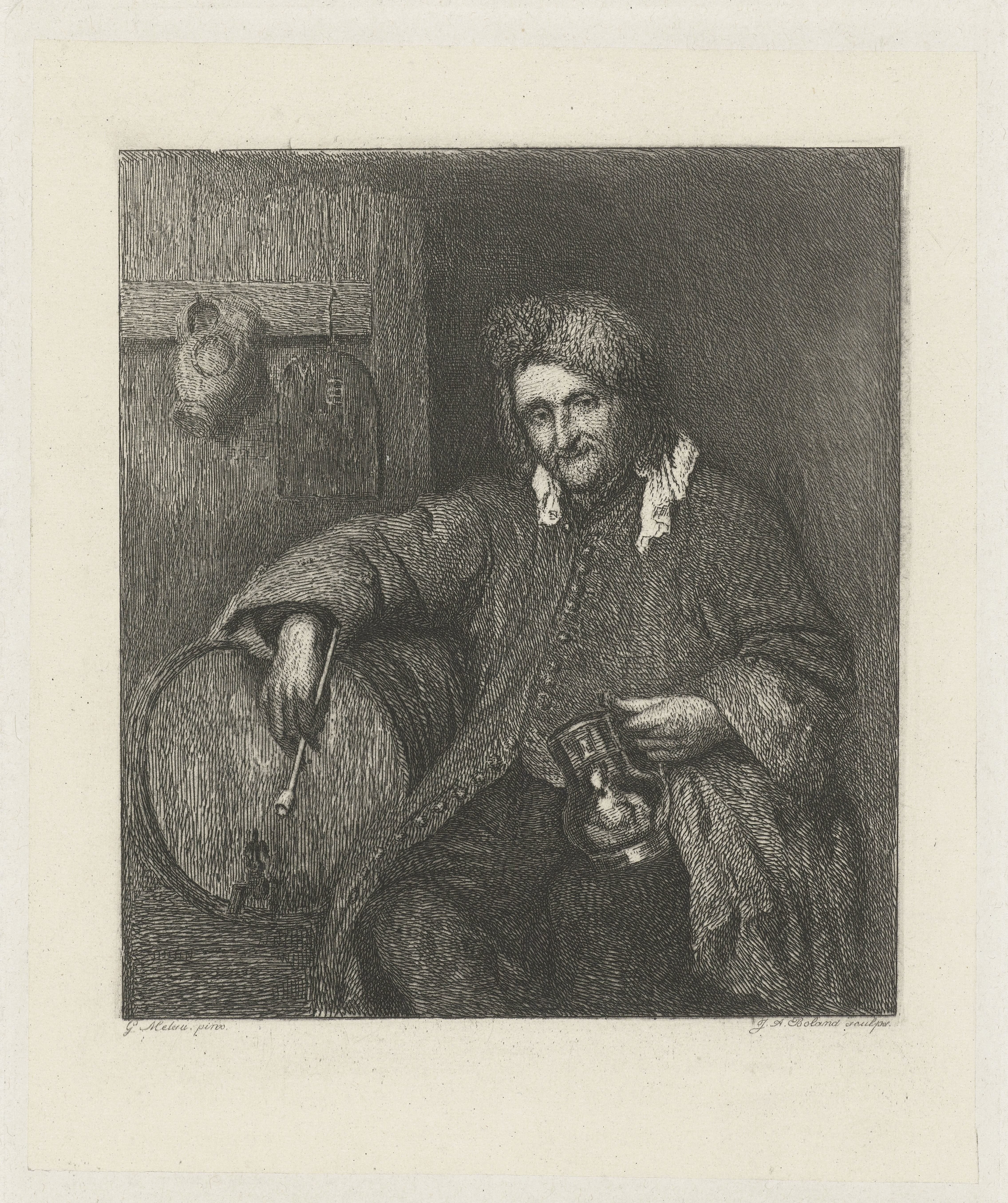 De oude drinker Wallpaper
