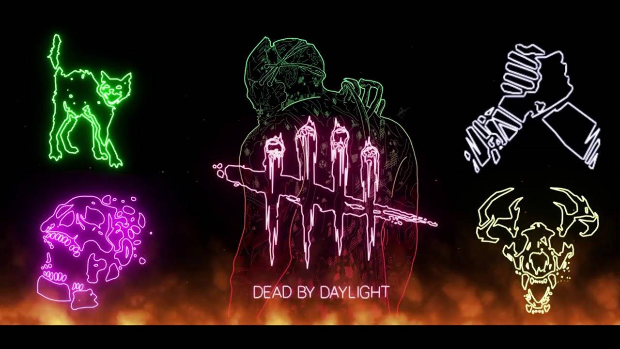Dead By Daylight The Trapper Minimalist Neon Wallpaper