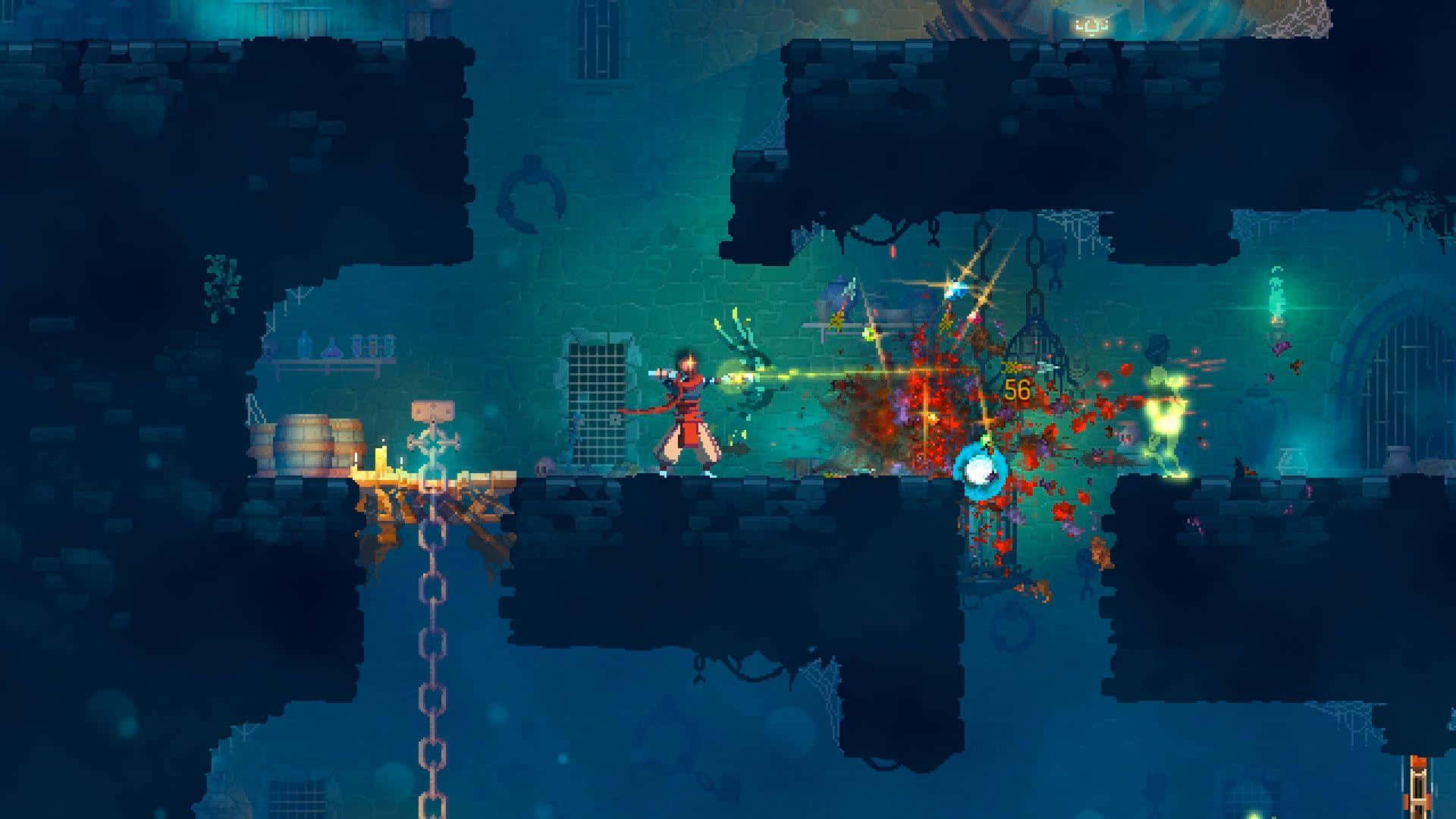 Dead Cells Action Packed Combat Wallpaper