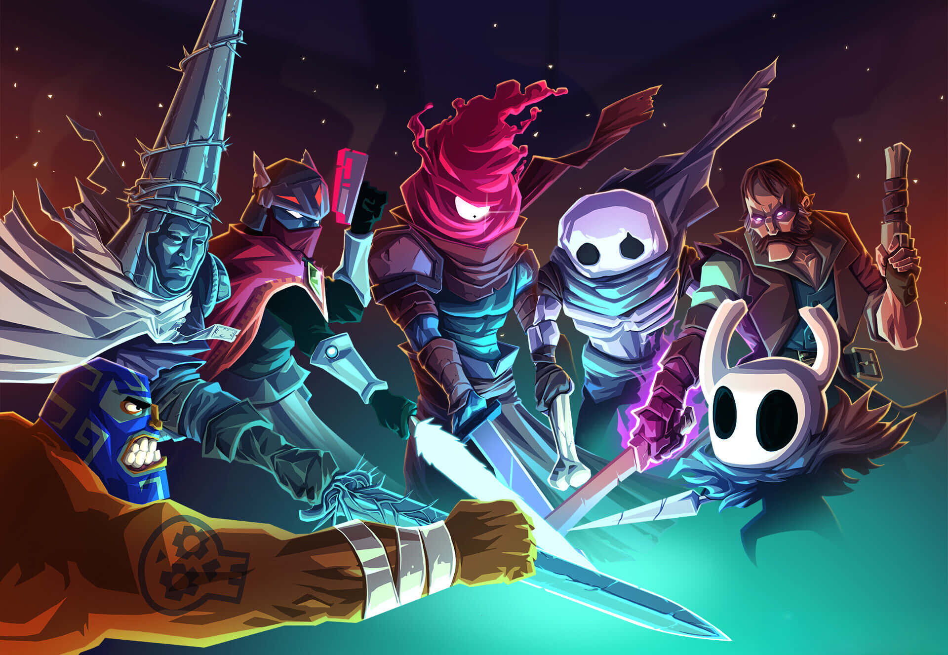 Dead Cells Crossover Characters Artwork Wallpaper