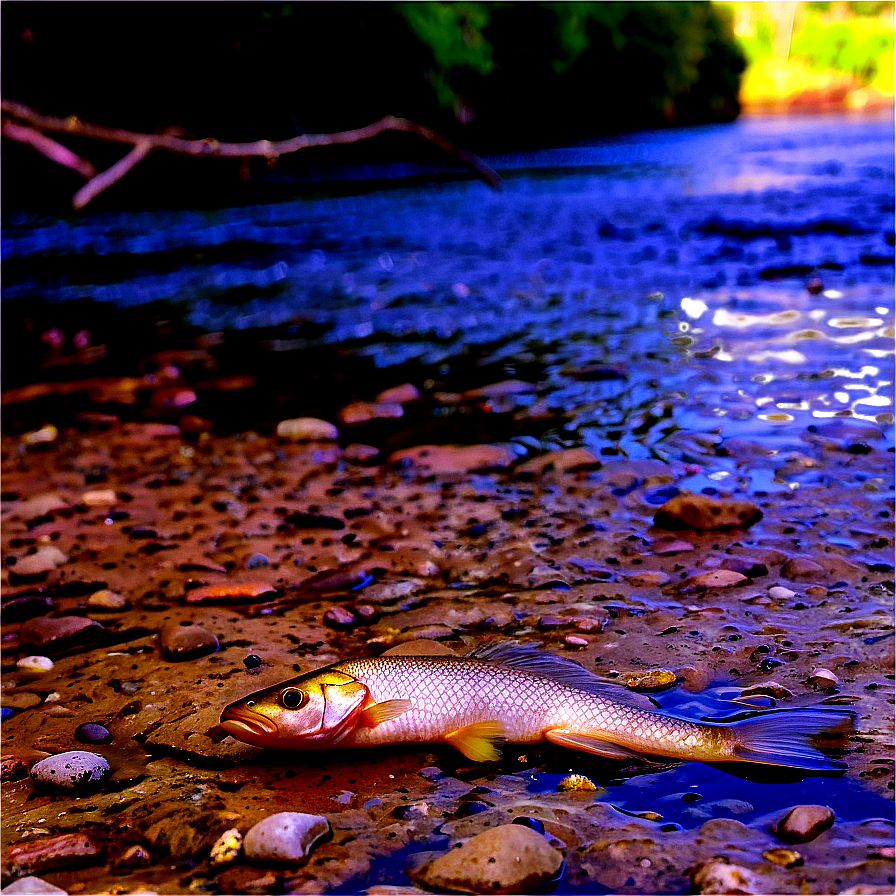 Dead Fish In River Png 06132024 PNG