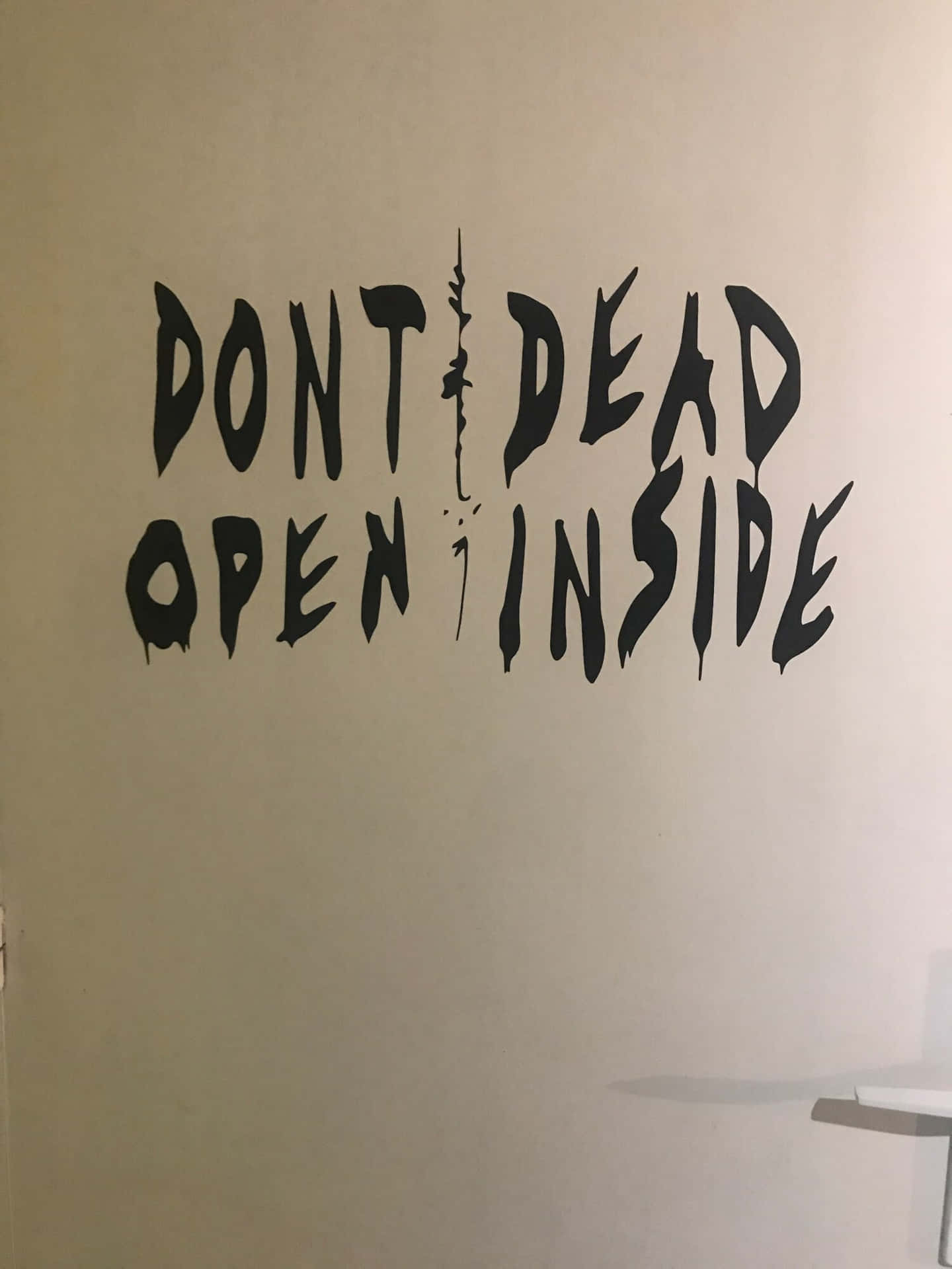 Stop døde åbning indvendig væg dekoration. Wallpaper