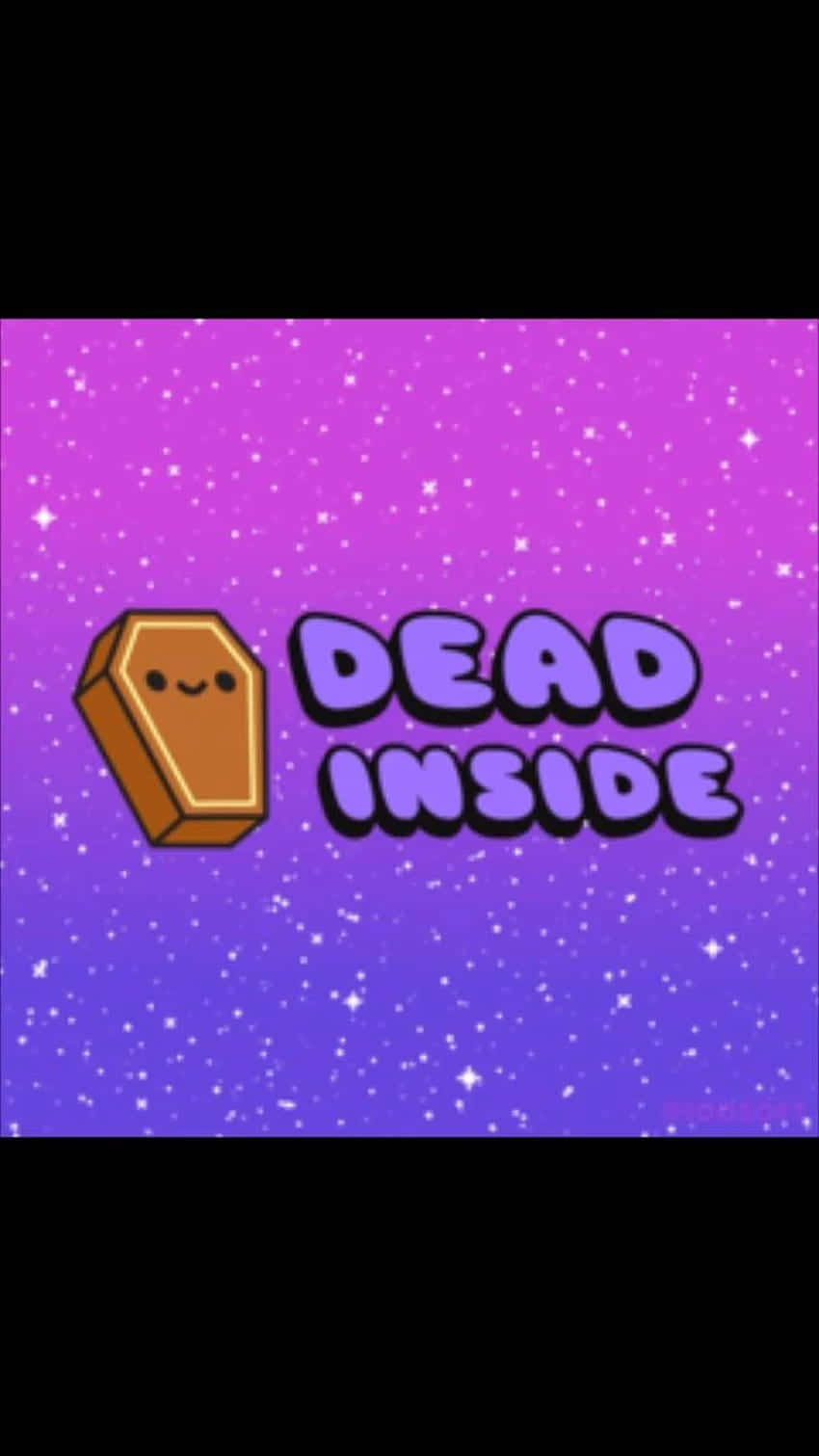Dead Inside - A Purple Background With The Words Dead Inside Wallpaper