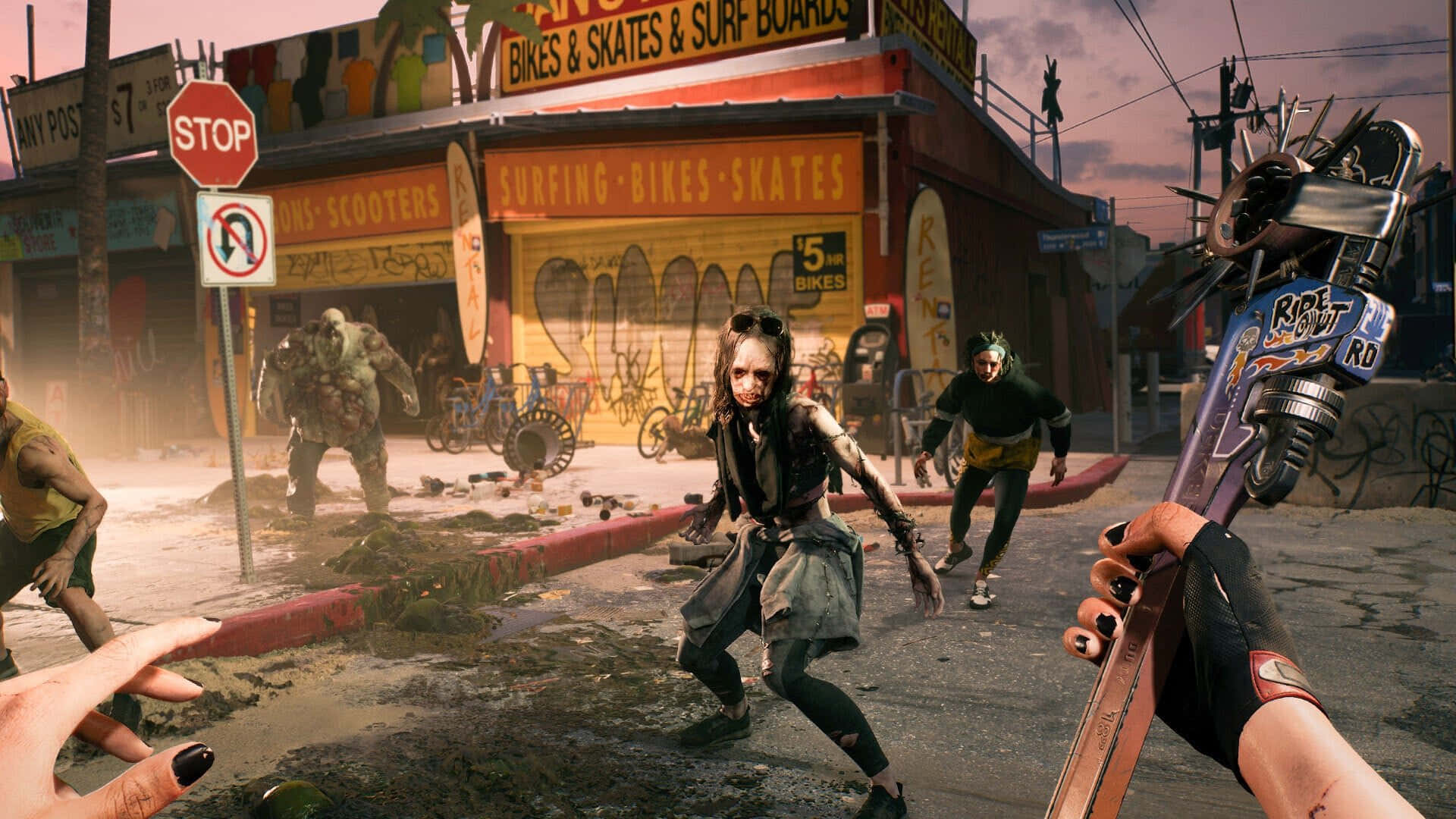 Dead Island2 Zombie Street Combat Wallpaper
