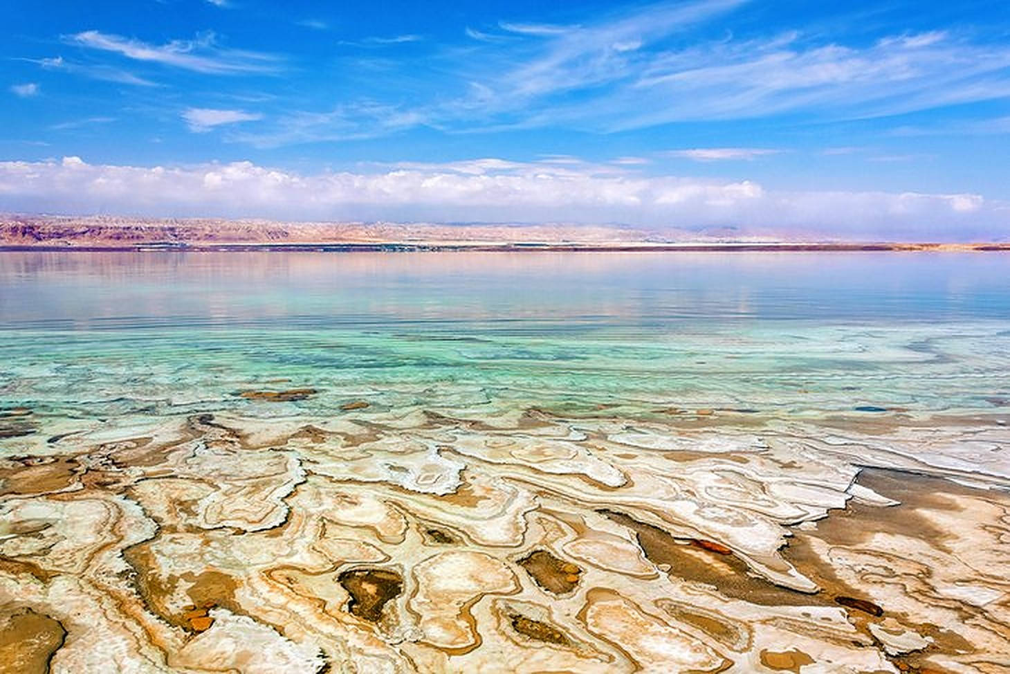 Mar Morto In Giordania Sfondo