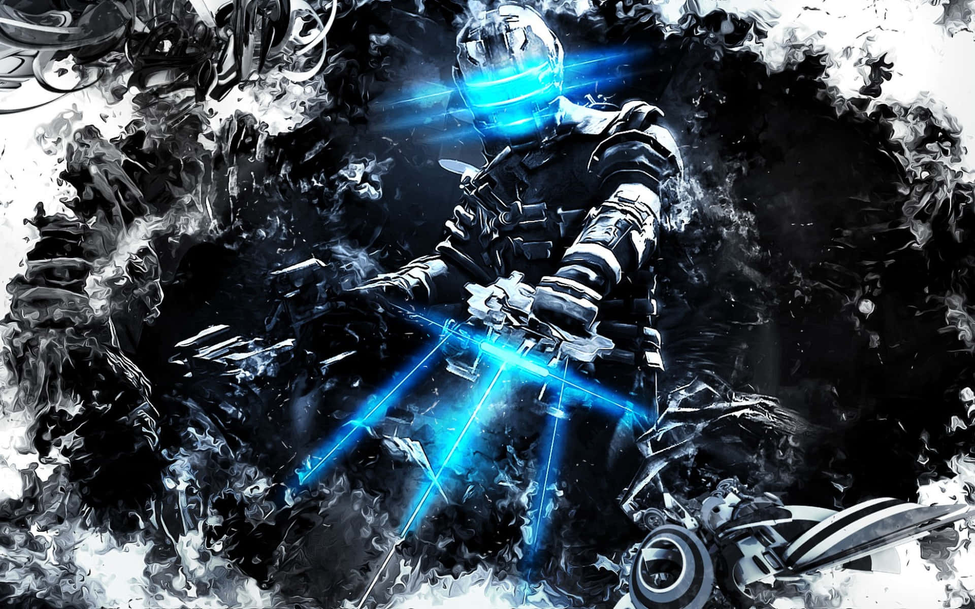 "Live or die in the battlefield of Dead Space 4K" Wallpaper