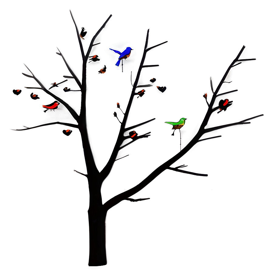 Dead Tree With Birds Png Lvb78 PNG