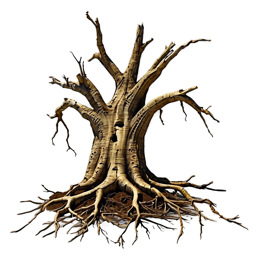 Dead Tree With Roots Png Exh PNG
