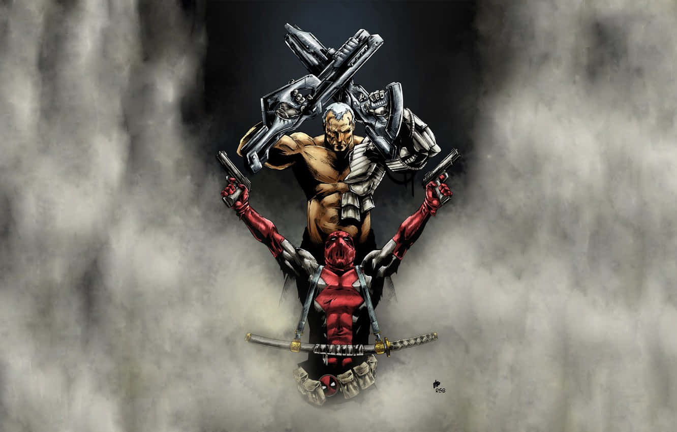 Deadpool and Cable - Unstoppable Duo Wallpaper