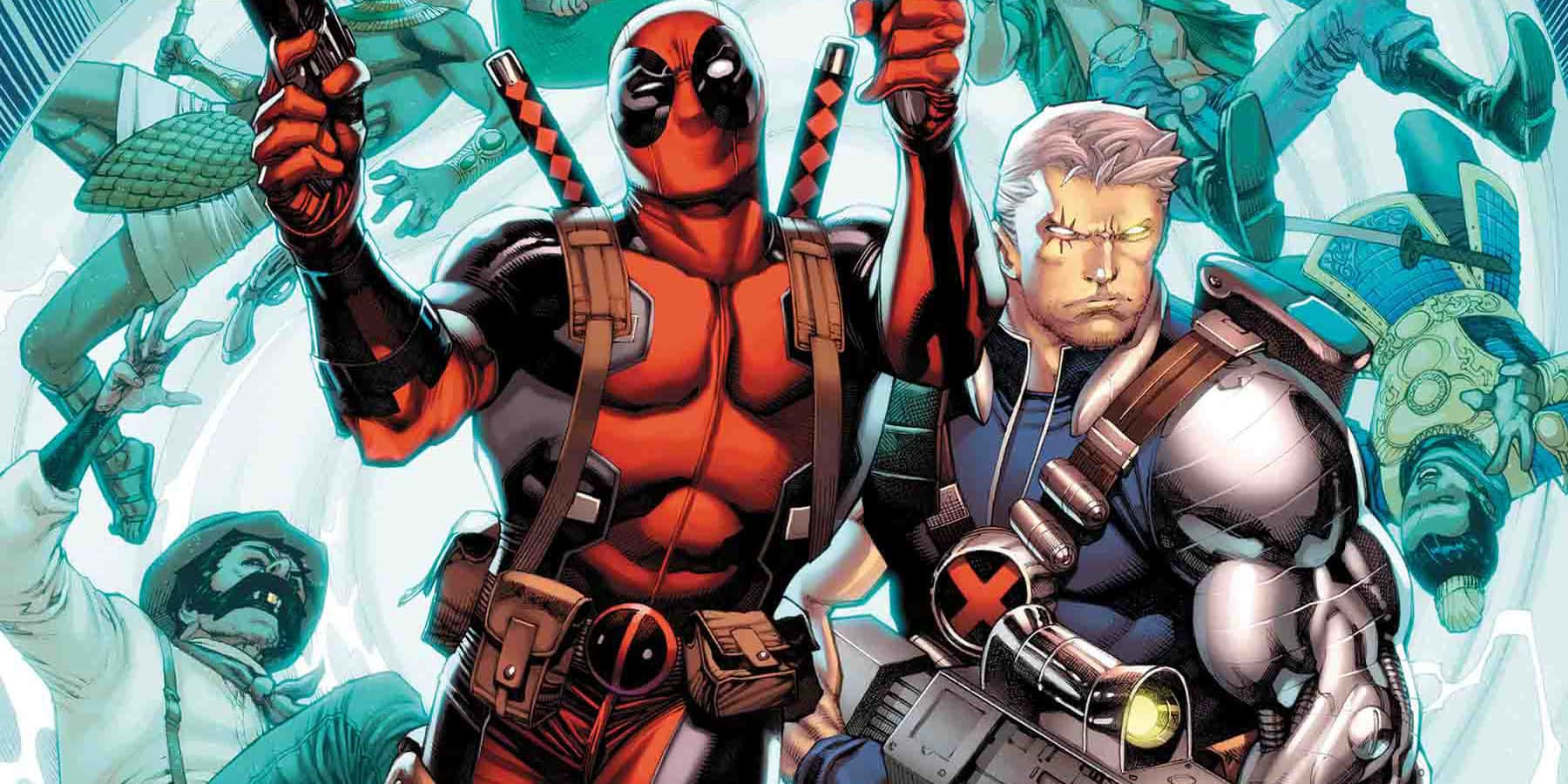 Deadpool and Cable Team Up for Battle Wallpaper