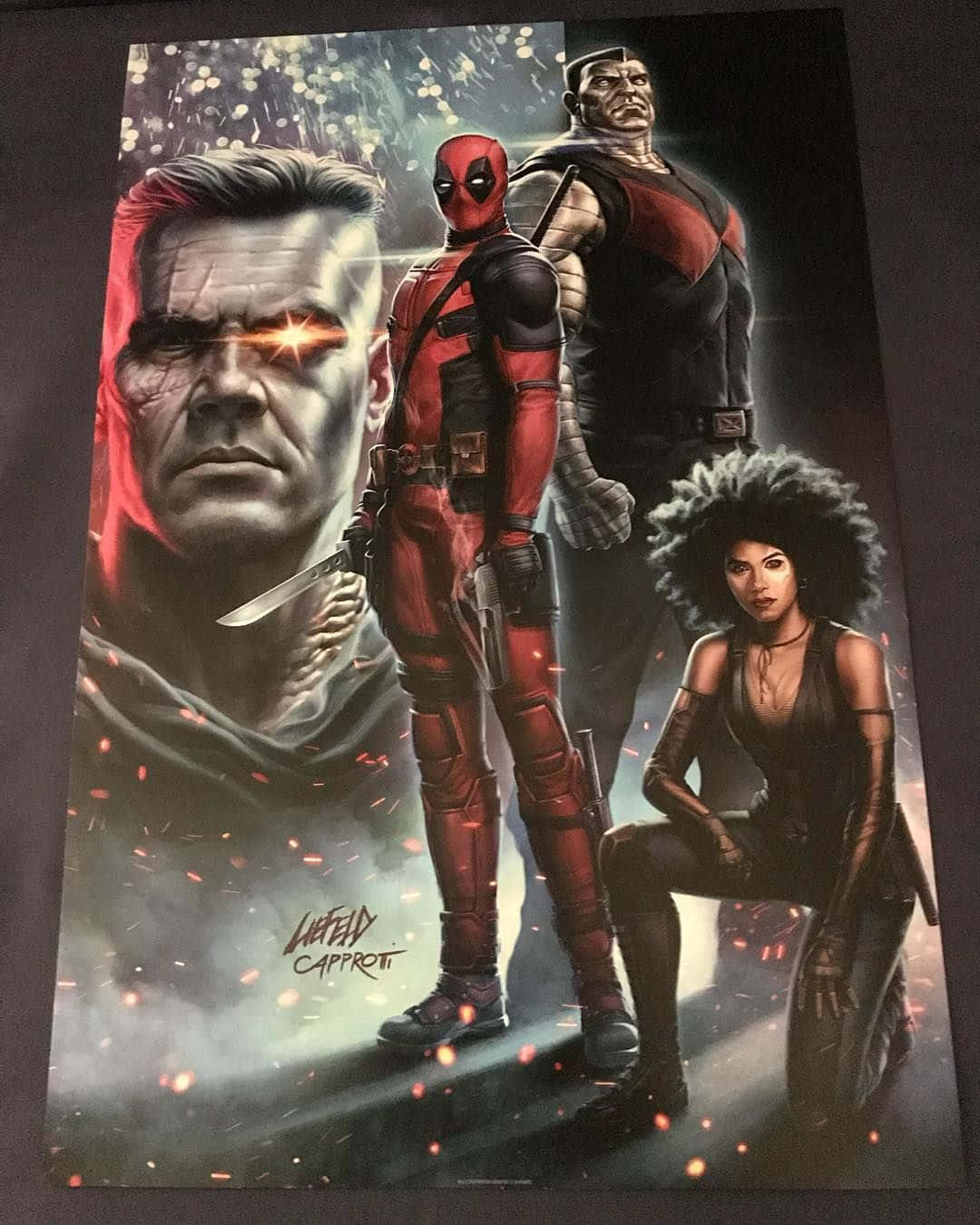 Deadpool and Domino in Action Wallpaper