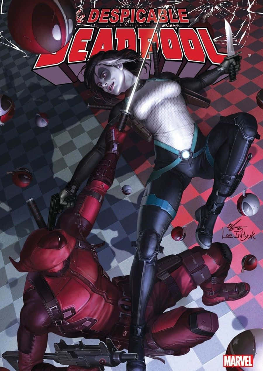 Deadpooly Domino: Un Dúo Dinámico Fondo de pantalla